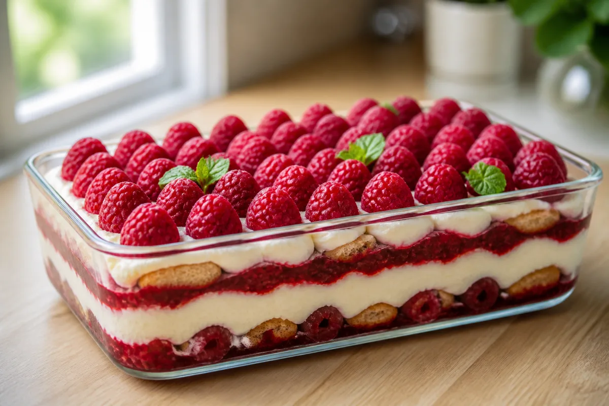 Tiramisu aux framboises : la recette qui tient